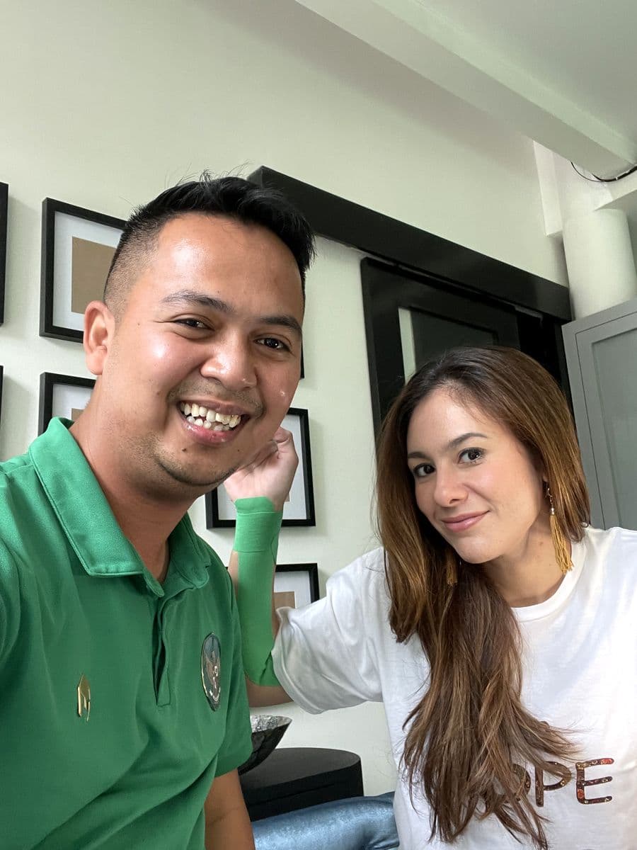 Foto sesi dengan Wulan Guritno